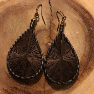 brown earrings